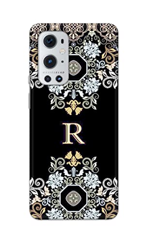 Image of PRINTFIDAA Name II Initial II Letter Alphabet R Floral Pattern Printed Designer Hard Back Case Cover for OnePlus 9 Pro -(VS) MVN1007