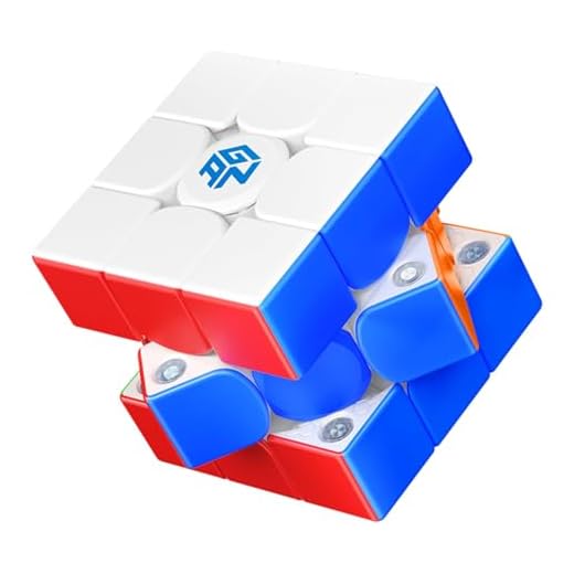 GAN 356ME Cubo Magico Magnético Speed Cube 3x3 de Edición Mejorada,Cubo de Velocidad con 48 Imanes/GES Pro+/4 Niveles de Elasticidad,Profesional Original Iman-tado (Sin Pegatinas,Revestimiento UV)