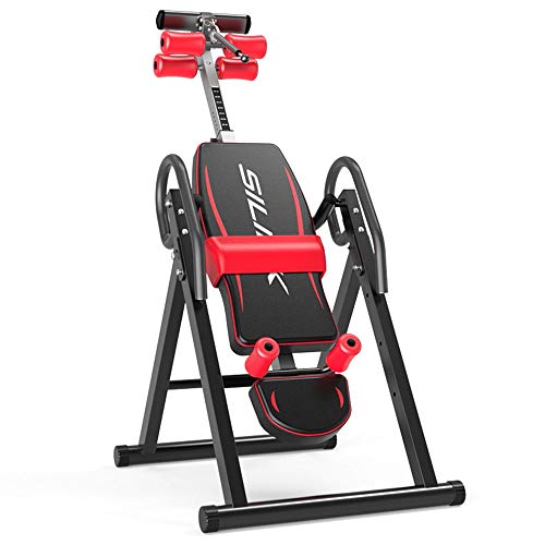 WUKALA Heavy Duty Gravity Inversion Table Foldable Back Neck Pain Exercise Therapy Bench Home Gym Body Sculpture Fitness Equipment