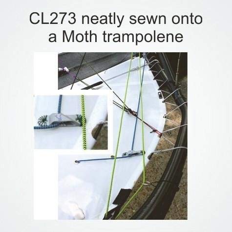 Nautos CL273 Racing Sail Line Cleat (Starboard) - Dark Anodized