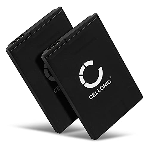 CELLONIC 2X Batería para Teléfono inalámbrico Compatible con Siemens Gigaset SL400, Gigaset SL450HX, Gigaset SL78H, 4250366817255   (850mAh, 3.7V)