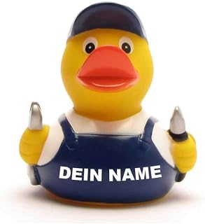 Badeente - personalisierbar (Mechaniker Ente)
