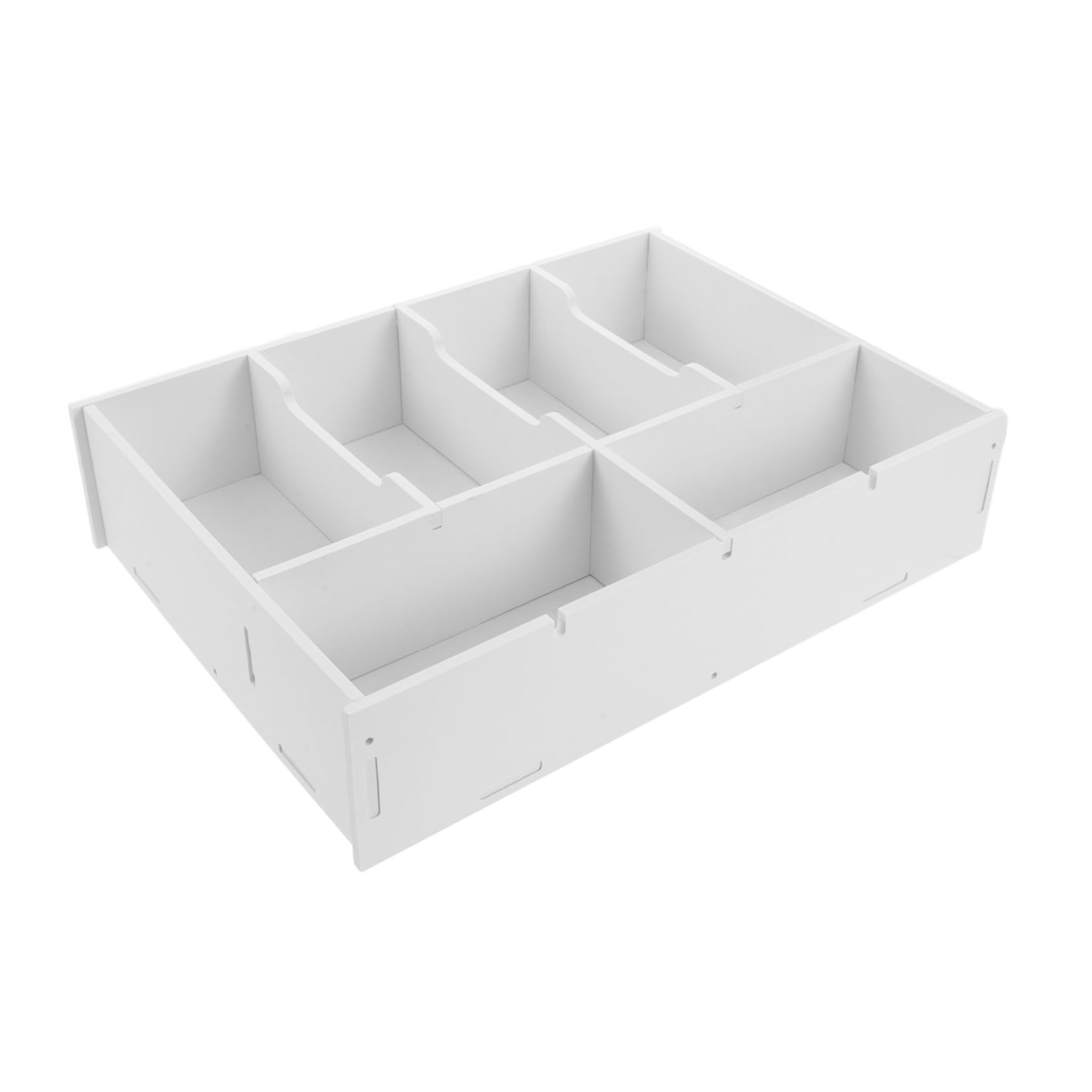 Geldsammelbox mit Mehreren Fächern aus Pvc Holzkunststoff Beige