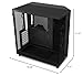 NZXT H6 Flow | CC-H61FB-01 | Compact Dual-Chamber Mid-Tower Airflow Case | Panoramic Glass Panels | High-Performance Airflow Panels | Includes 3 x 120mm Fans | Cable Management | Black