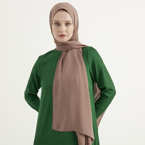 KARACA Muslim Hijab Scarf for Women | 27" - 78" Silk Appearance Head Scarf | Long Wrap Hair Shawl Scarves Islamic Turban4