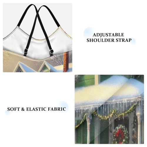 House Snowman Flag Girls Bathing Suit Swimsuit Summer Beach Swimwear One Piece Swimsuits3