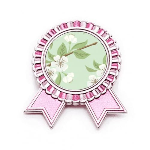 Broche fleur de pêcher blanche pour sublimer vos vestes de cérémonie