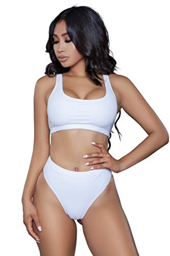 1985 Vera 2 Piece Set, White, X-Small