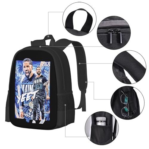 Jey Wrestler USO Backpack for Picnic Convenient Business Backpack Notebook Bag for Men and Women4
