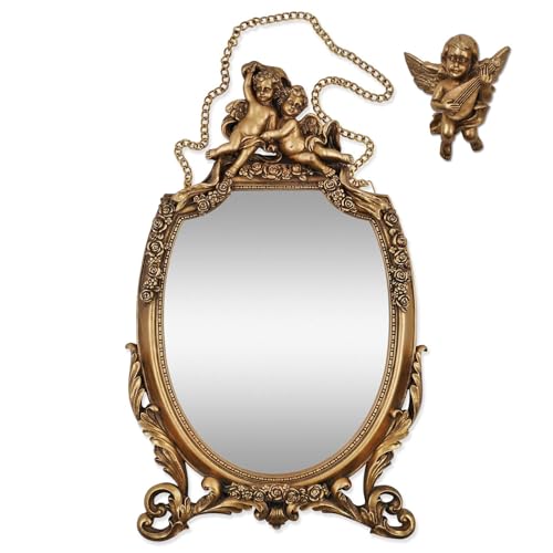 SIMON'S SHOP Vintage Mirrors for Wall, Baroque Style Gold Hanging