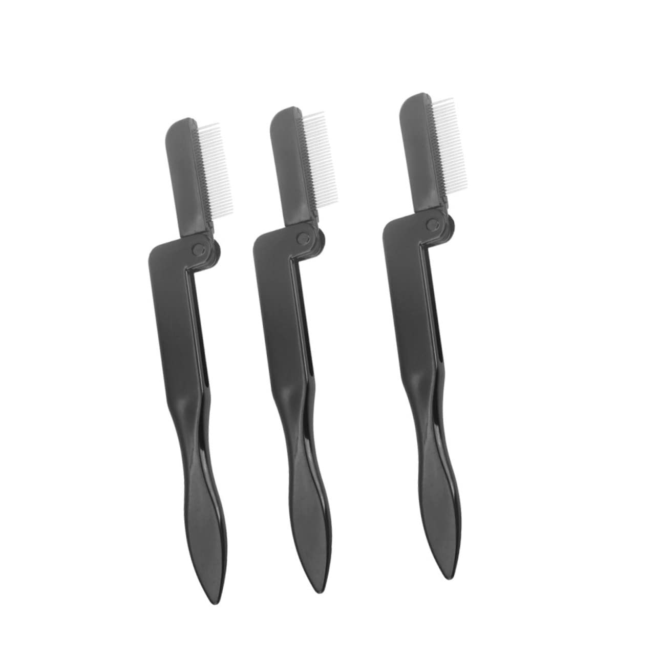 BIUDECO Practical Eyelash Comb Brush Brow Combs Eyebrow Brush Set Spoolies for Eyebrows Lash and Brow Shaping Tools