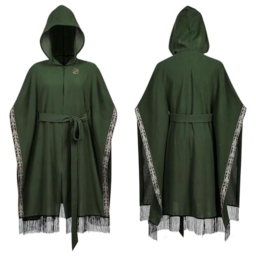 Cape médiévale ajustable anti-froid pour costume de festival Ren Faire
