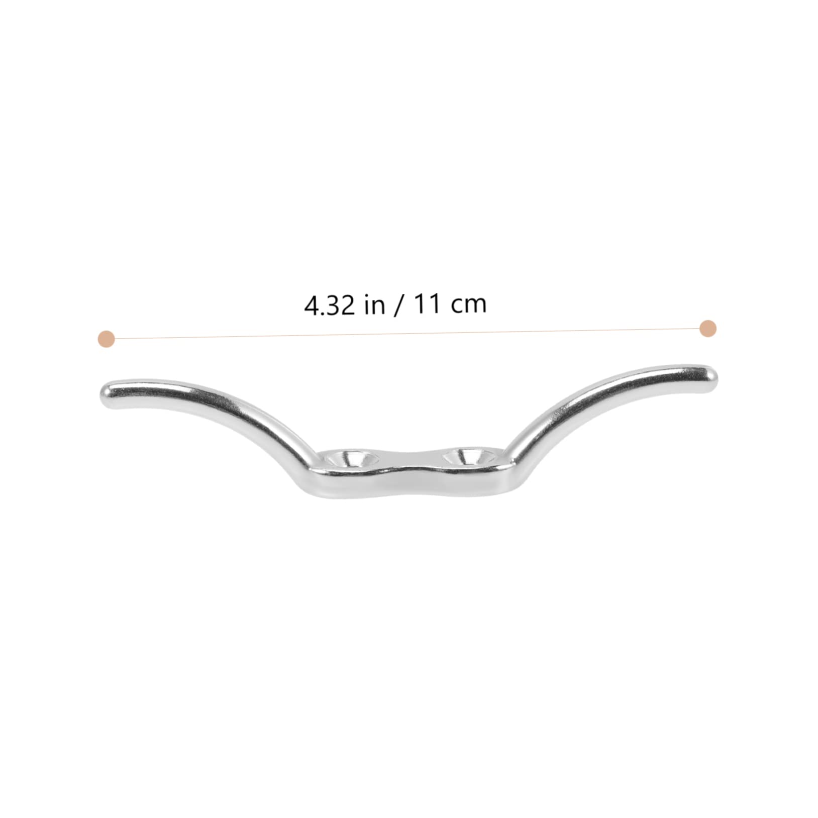 VANZACK Boat Cleats 4 Pack Marine Hardware Rope Bolts Stainless Steel for Boat Tie Down