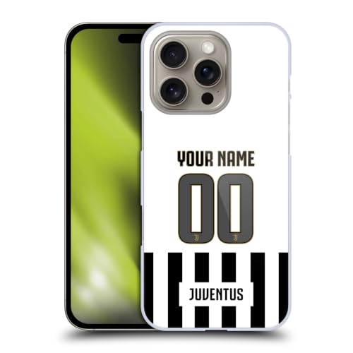 Maillot Juventus iPhone 16 Pro protection rigide anti-rayures personnalisée