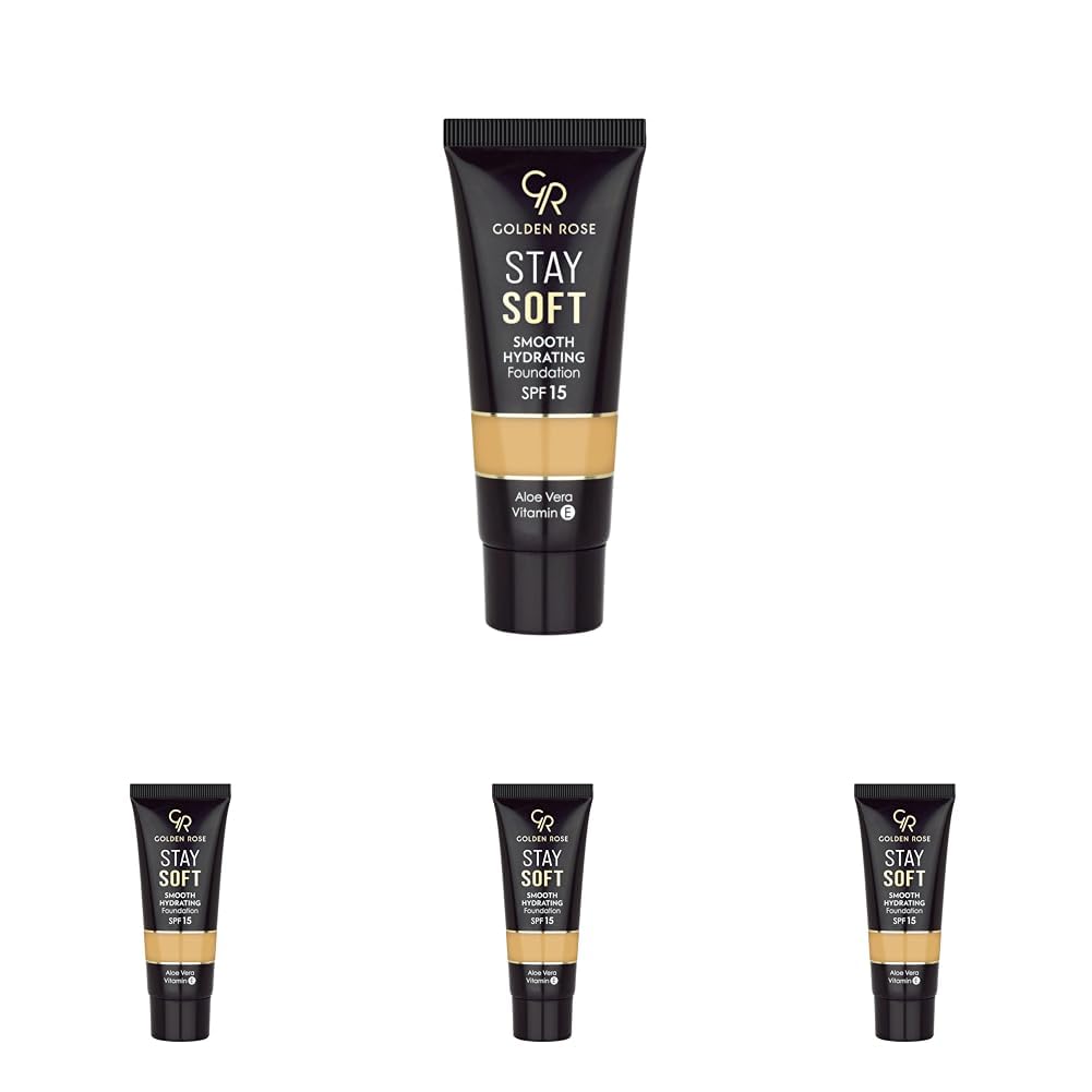 Golden Rose Stay Soft Smooth Hydrating Foundation No:211 - Nemlendirici Fondöten (4 paketi)