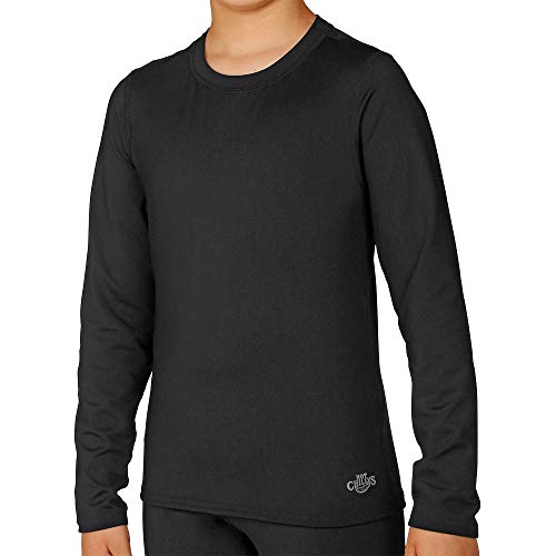 Hot Chillys Youth Micro-Elite Chamois Crewneck Midweight Body Fit Base Layer (Can Packaging)