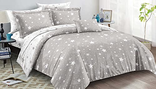 BESCH Edredón Invierno Nórdico de Microfibra 220x220cm para Cama de 135 - Edredón Suave, Cálido, Gruesa - Estrella