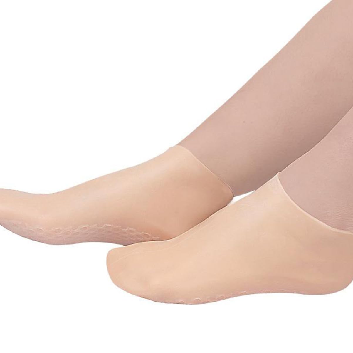 Healeved 3Pairs Moisturizing Gel Socks Reusable Lotion Socks for Women Elastic Open Toe Design for Exfoliation Hydration for Home Foot Care