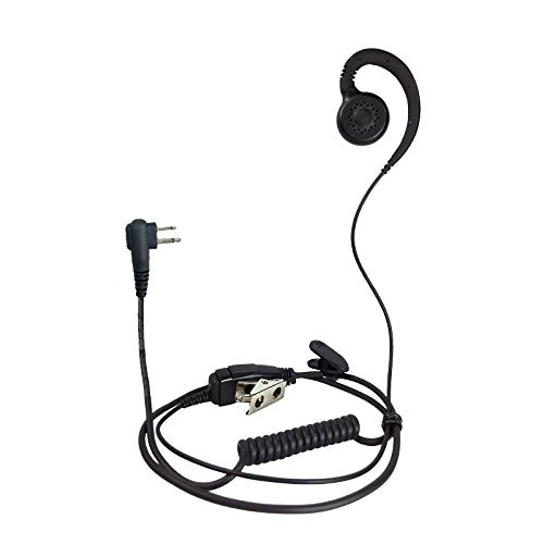 ProMaxPower Two Way Radio Swivel Headset Earpiece PTT for Motorola CP88 CP100 CP200D CLS1110 CLS1410 (1 Pack)