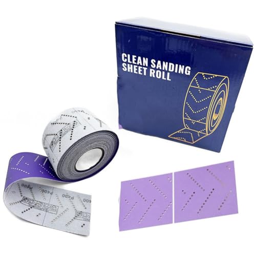 Papier abrasif violet 12 m avec extraction multi-trous et grain 80 à 600 - 3