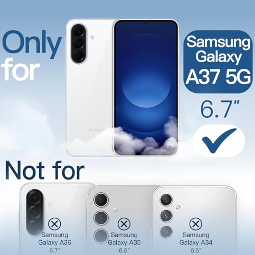Image of REALCASE Silicone Samsung Galaxy A37 5G Back Cover Case, Scratch Resistant Protective Crystal Clear Transparent Shock Proof Bumper Back Cover Case for Samsung Galaxy A37 5G