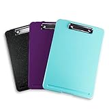 Super Z Outlet Slim Plastic Nursing RN Style Coaches Clipboard with Open Foldable Storage, Classroom Teacher College Size (9.5