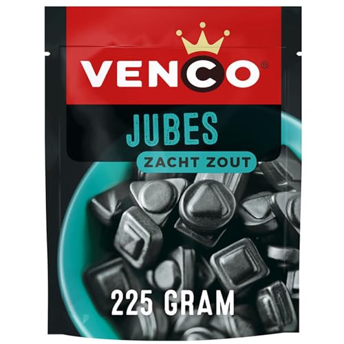 Venco Jubes 225g I Weich-Salzige Lakritz aus den Niederlanden I Holländische Salzlakritz I Zoute Drop aus Holland