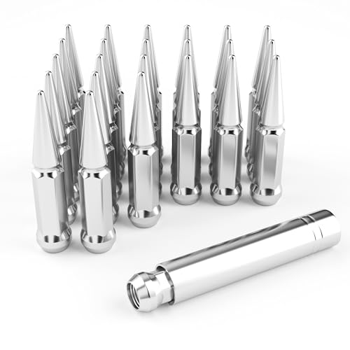 Image of KOOPOOL 25PCS Spike Lug Nuts - M14x1.5, 3 /4 inch Hex, Compatible with Most Full-Size Pickups and Trucks