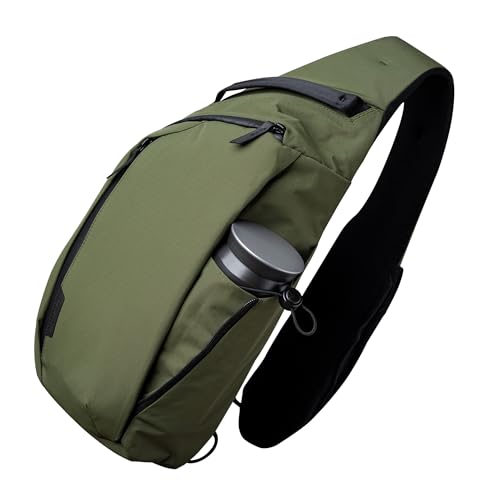 ALPAKA Metro Crossbody Sling Bag 7 5L Umhängetasche Herren Sling Tasche Messenger für 11-Tablet Wasserfest Brusttasche Schultertasche Tagesrucksack mit Magnetverschluss Flaschentasche Phone-Fach