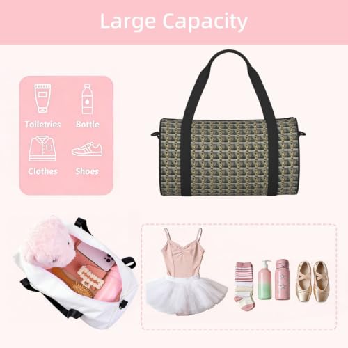Bolsa deportiva unisex con estampado de pingüinos para viaje corto 5