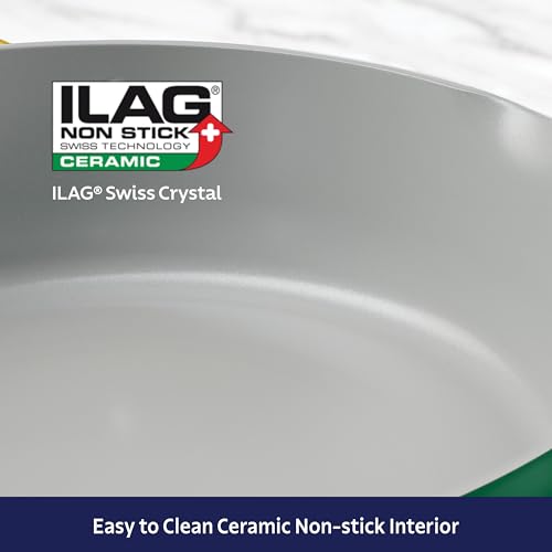 Image of Tramontina Fiora 4.25-Quart Ceramic Non Stick Cooking Pan with Lid