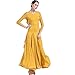 GerRiT Ballroom Dance Dresses for Women Tango Dance Outfit Flamenco Dancing Performance Costume Modern Salsa Dancewear,Yellow,S