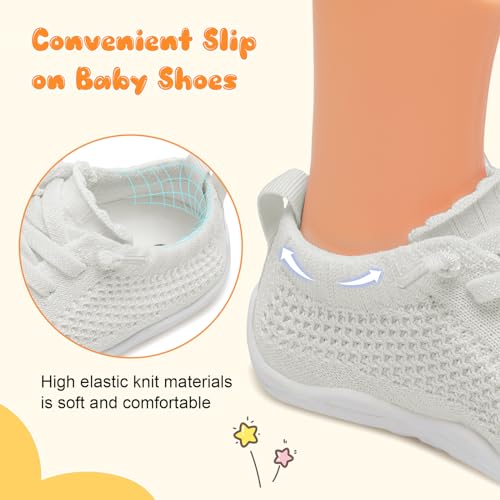 Image of JIASUQI Baby Shoes for Toddler Boys Girls Sneakers Slip on Walking Shoes for Babies