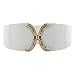 Vintage Metal Buckle Wide Elastic Womens Waist Belt Waistband