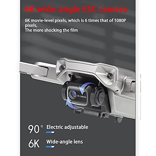Ficha técnica Drone con cámara 6K HD para adultos, quadcopter RC para principiantes, retorno automático GPS, video en vivo FPV 5G WiFi, motor sin escobillas. - Fernando Cortés