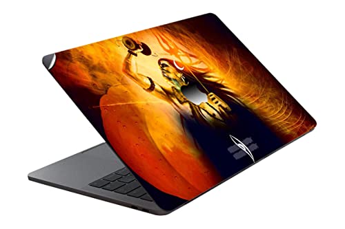Image of GADGETS WRAP Printed Vinyl Top Only Skin Sticker Decal for Apple MacBook Air 13 inch 2017 Model - Shiva tandav mahadev