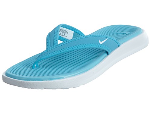 Nike Womens ULTRA CELSO THONG, CHLORINE BLUE/WHITE-WHITE, 10