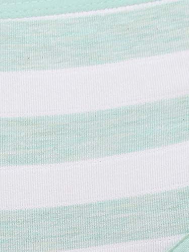 Image of Clovia Women's Cotton Mid Waist Striped Hipster Panty with Cage Sides