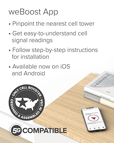 weBoost Home MultiRoom - Cell Phone Signal Booster | Boosts 4G LTE & 5G up to 5,000 sq ft for all U.S. Carriers - Verizon, AT&T, T-Mobile & more | Made in the U.S. | FCC Approved (model 470144)