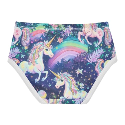 Wusikd Magical Unicorns Girls' Underwear Cotton Girls Briefs Soft Toddler Underwear 2T2