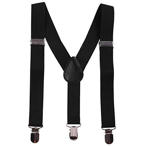 IBTOM CASTLE Boys Kids 3PCS Suspenders Outfit Set Pre Tied Bow Tie Short Trim Fedora Hat for Party Wedding Girl 5-14T Clothes3