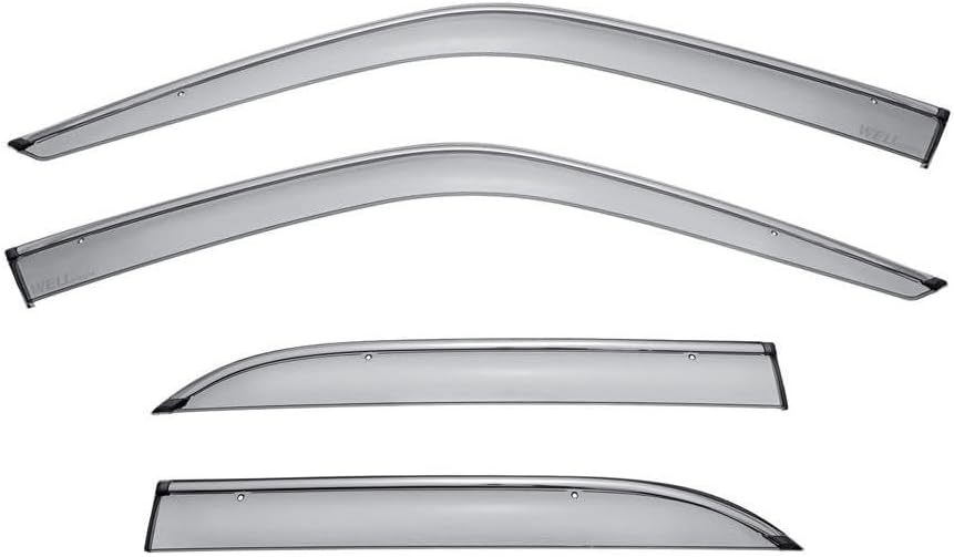 WellVisors Window Visors Wind Deflectors Compatible with Lexus LS400 UCF10 1990-1994 with Chrome Trim Rain Guards 3-847LX013