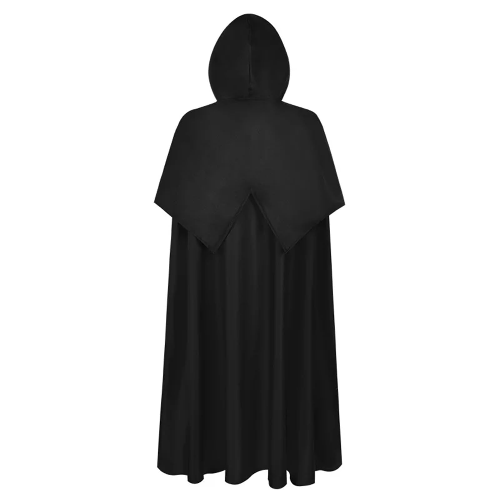 Peleryna z kapturem dla mężczyzn i kobiet - gotycki kostium wikinga w stylu vintage, gotycki czarny rycerz, kostium wikinga na Halloween, przebranie cosplay
