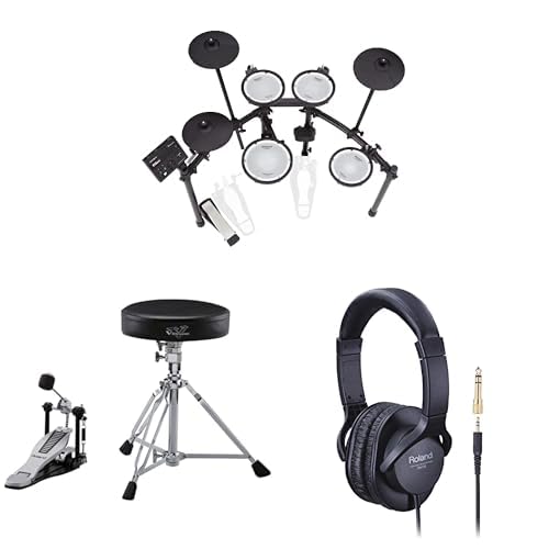 Roland TD-07DMK Electronic Drum Kit + DAP3X Accessory Package + RH5 Headphones