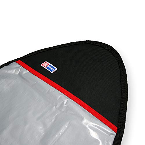 CAPA PRANCHA FISH REFLETIVA ACOLCHOADA 6'0 A 13 + FITA RACK 5M - MAORI EXTREME