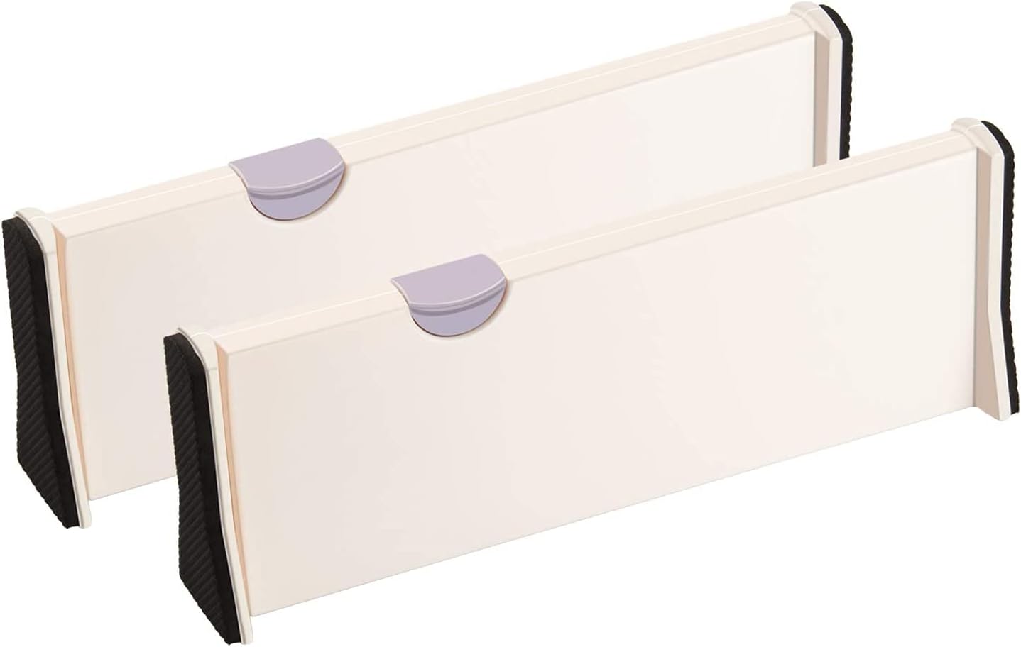 House of Quirk Drawer Dividers Organizer Drawer Dividers Organizer Adjustable Separators High Expandable for Bedroom, Bathroom, Closet,Clothing, Office, Kitchen Storage (2 Pack, 11"-17" Long)