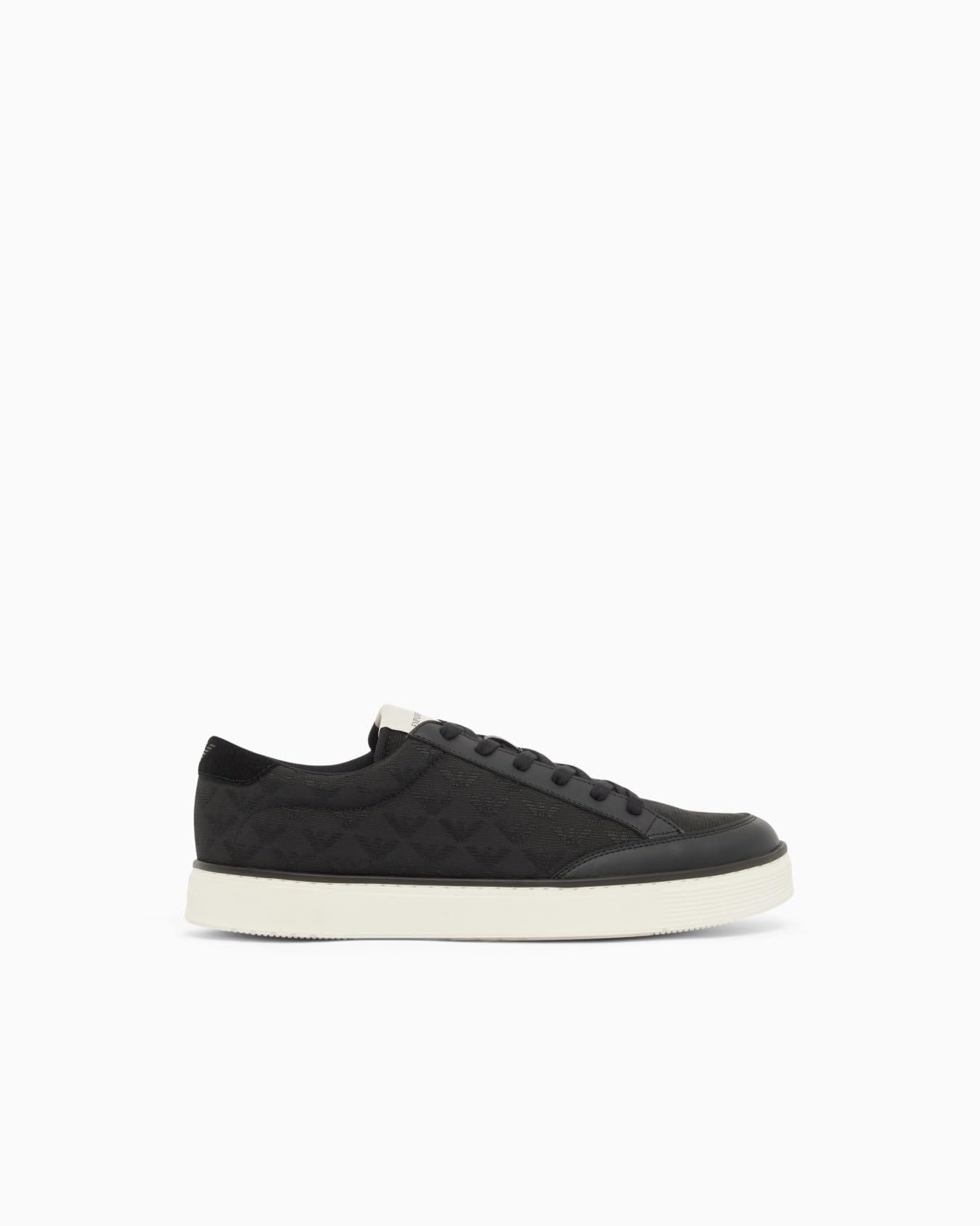 Erkek Kalın ve Rahat Tabanlı Nefes Alabilen Tasarımlı Düşük Bilekli Siyah Sneaker EM004782 AF23199-MC406