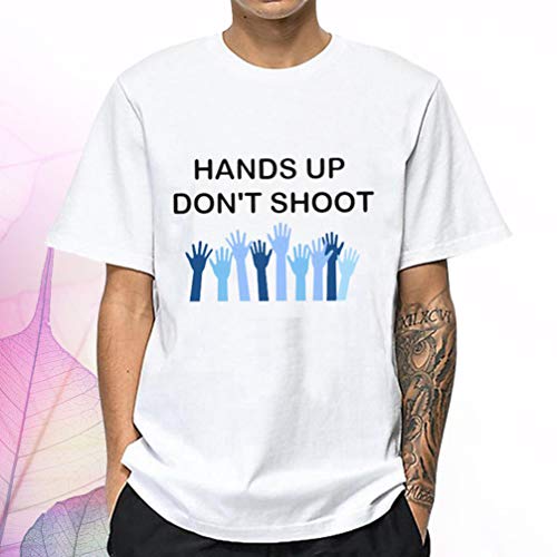 TOYANDONA Mãos para Cima Não Atire Gráfico Tees Brutalidade Policial Protesto Justiça Camiseta Manga