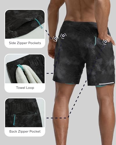 Image of maamgic Men's Athletic Running Shorts with Liner Ultra Lightweight Workout Shorts 5 inch / 7 inch