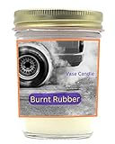 Burnt Rubber Vase Candle - The raw smell of burnt rubber, motor oil, and racing fuel at the racetrack! (Jar)